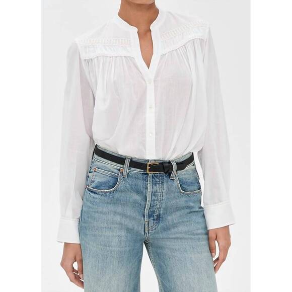 NEW NILI LOTAN clarys top in ivory